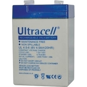 Ultracell UL4.5-6 Μπαταρία UPS με Χωρητικότητα 4.5Ah και Τάση 6V