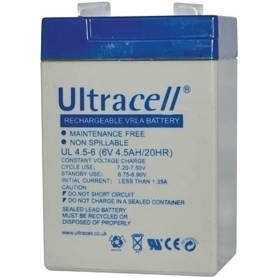 Ultracell UL4.5-6 Μπαταρία UPS με Χωρητικότητα 4.5Ah και Τάση 6V