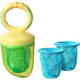 "Tommee Tippee Δίχτυ Φαγητού Κίτρινο ""Teethe 'n' Feed"" από Ύφασμα για 4+ μηνών 2τμχ" Tommee Tippee Δίχτυ Φαγητού Κίτρινο "Teethe 'n' Feed" από Ύφασμα για 4+ μηνών 2τμχ