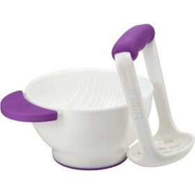 "Nuk Σετ Παρασκευής Τροφίμων Μωβ ""Fresh Foods"" από Πλαστικό για 6+ μηνών 2τμχ" Nuk Σετ Παρασκευής Τροφίμων Μωβ "Fresh Foods" από Πλαστικό για 6+ μηνών 2τμχ