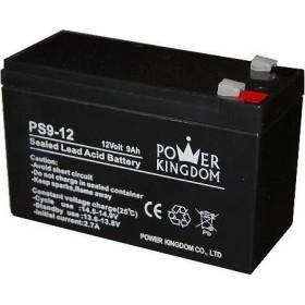 Power Kingdom PS9-12 Μπαταρία UPS με Χωρητικότητα 9Ah και Τάση 12V