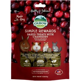 Oxbow Simple Rewards Baked Λιχουδιές Τρωκτικών με Κράνμπερι 56gr Oxbow Simple Rewards Baked Λιχουδιές Τρωκτικών με Κράνμπερι 56gr