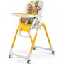 Peg Perego Αναδιπλούμενο Καρεκλάκι Φαγητού με Ροδάκια Prima Pappa Follow Me Με Σκελετό από Μέταλλο &amp Θέση από Δερματίνη
