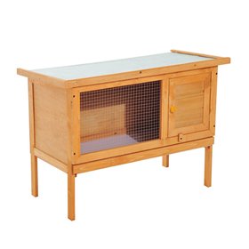 Pawhut Ξύλινο Κλουβί Εξωτερικού Χώρου για Κατοικίδια 90x45x65cm Pawhut Ξύλινο Κλουβί Εξωτερικού Χώρου για Κατοικίδια 90x45x65cm