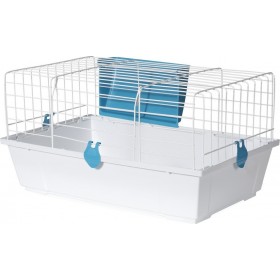 Voltrega Κλουβί Κουνελιού Μπλε με Λευκή Βάση 80x46x36cm Voltrega Κλουβί Κουνελιού Μπλε με Λευκή Βάση 80x46x36cm