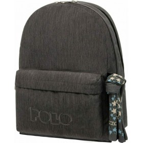 Polo Original Double 600D Σχολική Τσάντα Πλάτης Γυμνασίου - Λυκείου σε Γκρι χρώμα Μ32 x Π23 x Υ40cmΚωδικός: 9-01-235-2200 2021 