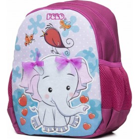 Polo Animal Σχολική Τσάντα Πλάτης Νηπιαγωγείου σε Ροζ χρώμα Μ24 x Π12 x Υ30cmΚωδικός: 9-01-014-8035 