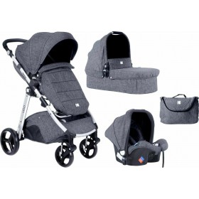Kikka Boo Πολυκαρότσι Ugo 3 in 1 Dark Grey Melange