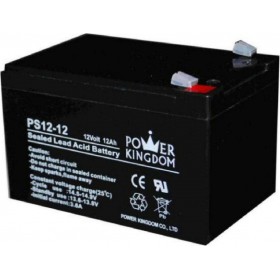 Power Kingdom PS12-12 Μπαταρία UPS με Χωρητικότητα 12Ah και Τάση 12V