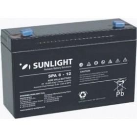 SunLight SPA 6-12 Μπαταρία UPS με Χωρητικότητα 12Ah και Τάση 6V