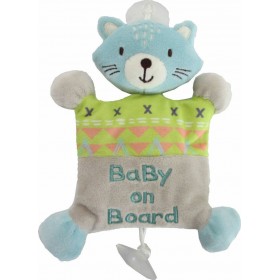 Kikka Boo Σήμα Baby on Board Κουκλάκι Με Βεντούζα "Kit The Cat"