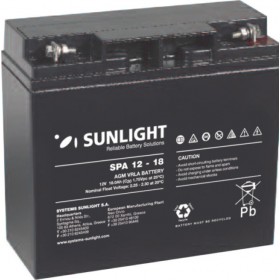 SunLight SPA 12-18 Μπαταρία UPS με Χωρητικότητα 18Ah και Τάση 12V