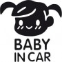 Σήμα Baby on Board Με Αυτοκόλλητο "Baby In Car 02"