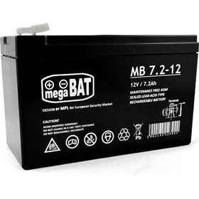 Megabat MB 7.2-12 Μπαταρία UPS με Χωρητικότητα 7.2Ah και Τάση 12V Megabat MB 7.2-12 Μπαταρία UPS με Χωρητικότητα 7.2Ah και Τάση 12V