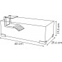 Ciano Tartarium 60 Χελωνιέρα Λευκή 60x29.6x19.5cm