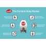 Rockit Συσκευή Δόνησης Λευκή Portable Baby Rocker 9001