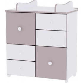 Βρεφική Συρταριέρα Cupboard White Cappuccino 83x71x96cm