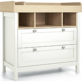 Βρεφική Συρταριέρα Harwell White / Natural 96.6x54.4x98cm