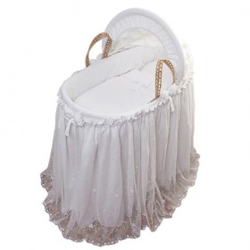 Funna Baby Καλαθούνα Μωρού με Βάση Premium White Funna Baby Καλαθούνα Μωρού με Βάση Premium White