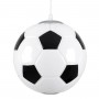 GloboStar Παιδικό Φωτιστικό Μονόφωτο Football Μαύρο - Λευκό