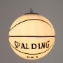 GloboStar Spalding Nba Κρεμαστό Φωτιστικό Μοντέρνο Μονόφωτο Μπάλα Λευκό