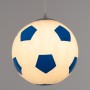 GloboStar Παιδικό Φωτιστικό Μονόφωτο Football Γαλάζιο - Λευκό