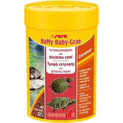 Sera Raffy Baby-Gran Τροφή Εκτροφής για Χελώνες Νερού 100ml