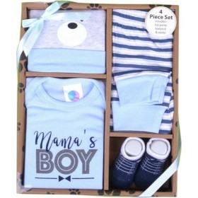 Dreams by Joyce Σετ Ρούχων Νεογέννητου Mamas Boy για Αγόρι Μπλε 4τμχ