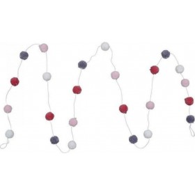 Παιδική Διακοσμητική Γιρλάντα "Pom Pom" από Ύφασμα