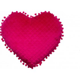 Palamaiki Διακοσμητικό Μαξιλάρι Κούνιας "Heart" Φούξια 38x40cm