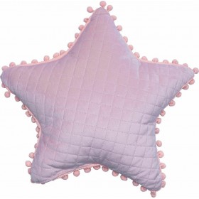 Palamaiki Διακοσμητικό Μαξιλάρι Κούνιας "Star" Ροζ 34x34cm