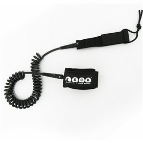 SCK Λουρί Αστραγάλου για Sup 10ft Σπιράλ Μαύρο SCK Λουρί Αστραγάλου για Sup 10ft Σπιράλ Μαύρο