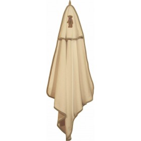 Greenwich Polo Club Βρεφική Κάπα-Μπουρνούζι "Essential" με Κουκούλα Εκρού