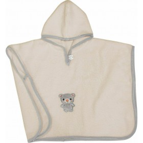 Greenwich Polo Club Βρεφικό Πόντσο-Μπουρνούζι "Essential" με Κουκούλα Λευκό