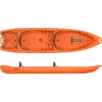 Seaflo SF-4001 SF4001.021U Πλαστικό Kayak Θαλάσσης 2 Ατόμων Πορτοκαλί