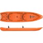 Seaflo SF-4001 SF4001.021U Πλαστικό Kayak Θαλάσσης 2 Ατόμων Πορτοκαλί