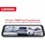 Lenovo V7 Plus Καθρέπτης με Κάμερα DVR Αυτοκινήτου 1080P με Οθόνη 9.66" με Κλιπ