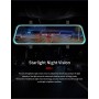 F1062 Σετ Καθρέπτης με Κάμερα DVR Αυτοκινήτου 720P με Οθόνη 10" με Κλιπ &amp Κάμερα Οπισθοπορείας