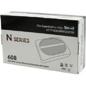 N Series 608 Αυτοενισχυόμενο Subwoofer Αυτοκινήτου 200W RMS με ΚούταΚωδικός: 15233 