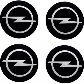 Carman Τάπες Κέντρου Ζάντας Opel Αλουμινίου με Εσωτερική Διάμετρο 60mm Μαύρο 4τμχ