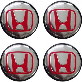 Americat Τάπες Κέντρου Ζάντας Honda με Εσωτερική Διάμετρο 56mm Κόκκινο/Χρώμιο 4τμχ Americat Τάπες Κέντρου Ζάντας Honda με Εσωτερική Διάμετρο 56mm Κόκκινο/Χρώμιο 4τμχ