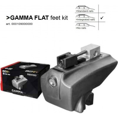 Menabo Gamma Flat Feet Kit Άκρα-Πόδια για Μπάρες Blade/Profile Rack System 4τμχΚωδικός: 10900/MB 