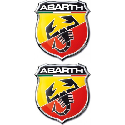 Americat Αυτοκόλλητα Σήματα Αυτοκινήτου Abarth 5 x 5.5cm 2τμχΚωδικός: ΑBARTH/5 