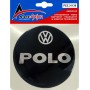 Race Axion Αυτοκόλλητο Σήμα Χρωμίου VW Polo 3D/5D 13.8cm για Τάπα Βενζίνης Αυτοκινήτου