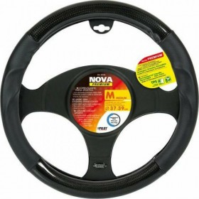 Lampa Κάλυμμα Τιμονιού Αυτοκινήτου Nova με Διάμετρο 37-39εκ. Συνθετικό ΜαύροΚωδικός: 33124  Lampa Κάλυμμα Τιμονιού Αυτοκινήτου Nova με Διάμετρο 37-39εκ. Συνθετικό ΜαύροΚωδικός: 33124