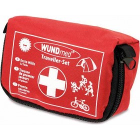 WUNDmed Φαρμακείο Αυτοκινήτου Τσαντάκι Traveller Set 32 τεμάχια με εξοπλισμό κατάλληλο για πρώτες βοήθειες