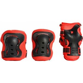 Αθλοπαιδιά 003.10082 Παιδικό Σετ Προστατευτικών για Rollers Κόκκινο/Μαύρο