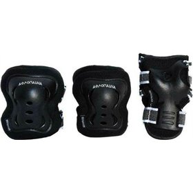 Αθλοπαιδιά 003.10082 Παιδικό Σετ Προστατευτικών για Rollers Μαύρο