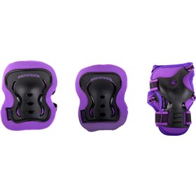 Αθλοπαιδιά 003.10082 Παιδικό Σετ Προστατευτικών για Rollers Μωβ/Μαύρο