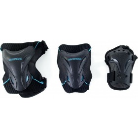 Αθλοπαιδιά 003.1081 Παιδικό Σετ Προστατευτικών για Rollers Μαύρο/Μπλε